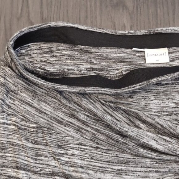 3/$20 Junarose Twist Front Layered Knit Skirt Above Knee Space Dye Bodycon XXL - Picture 8 of 12